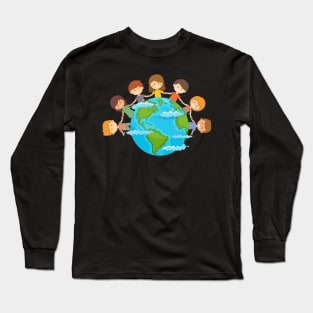 Earth Day Children's Kids Long Sleeve T-Shirt